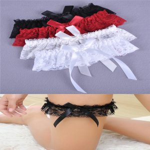 1pc Sexy Women Girl Lace Floral Bowknot Wedding Party Bridal Lingerie Cos Leg Garter Belt Suspender Hot Sale