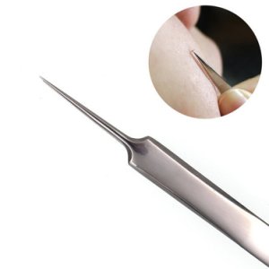 1pcs Profession Portable Silver Stainless Steel  Acne Removing Needles Acne Blackhead Cell Tweezer Makeup Tools