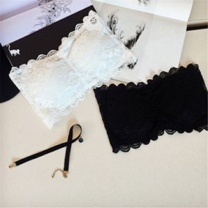 2018 Hot 1PC Women Sexy Casual Lace Wrap Tube Top Summer Strapless Bra Short Tanks Seamless Summer Party Beauty Decor Fashion