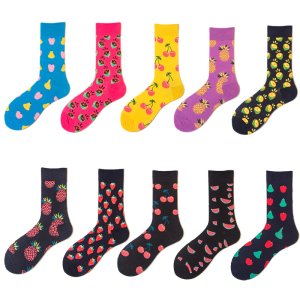 2018 New Men&Women Cotton Socks Colorful Fruit Funny Socks For Couples Lovers Gifts
