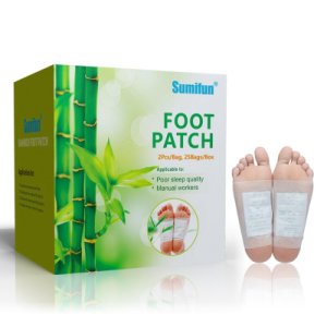 25 pairs/pack Vinegar Foot Patch Detoxification Dampness Expelling Dispel Cold Herbal Foot Patch Sticker