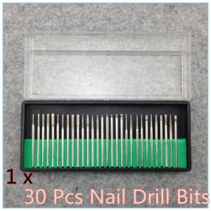 30PCS/set Drill Bits Kits Nail Drill Set Shank 3/32 Manicure and Pedicure Dropshipping + Free shipping