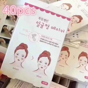 40 Pcs V-Shape Face Lift Tape Label Adhesive Makeup Fast Chin Face Lift Up Beauty Tools V Line Face Tape Wholesale