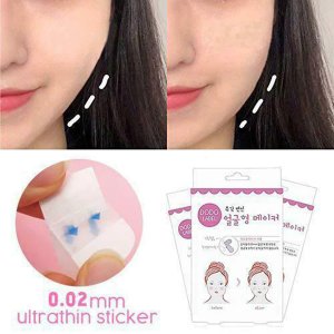 40Pcs/Box Secret Lift Tape Effective Face Sticker Thin Invisible Chin Patch H7JP