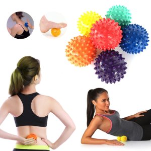 6 Color PVC Massage Ball Trigger Point Sport Fitness Hand Foot Pain Stress Relief Muscle Relax Ball Portable Physiotherapy Ball
