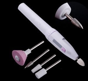 6 In 1 5bits/Set Nail Art Care Tips Electric Manicure Toe Nail Drill Buffing File Pen Tool Art Salon Manicure Pen Tool
