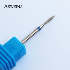ASWEINA 1 PCS Medium Diamond Nail Drill Bit Rotary Burr Milling Cutter Manicure Pedicure Tools Electric Nail Drill Accessory