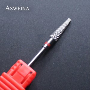 ASWEINA 1pc Nail Art Tool Manicure Tungsten Steel Drill Bit For Electric Nail File Machines Polisher Grind Professional Nail Bit