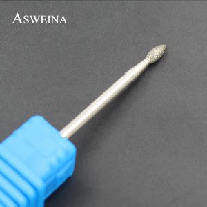 ASWEINA 1pcs 2.3mm Head Diameter Diamond Bur Drill Nails Electric Rotary Tools Electric Manicure Bits Milling Accessories