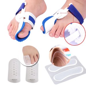 Big Toe Separator Silicone Gel Bunion Splint Straightener Hallux Valgus Corrector Foot Pain Relief Unisex Foot Massage Tool