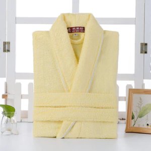Cotton Bathrobe Towel Terry Robe Lovers Hotel Robe Solid Men's Robe Bathrobe Soft Sleeprobe Male&Female Casual Homewear Summer