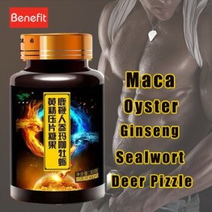 Deer pizzle Ginseng Maca Oyster Sealwort Tablets for Man Improve Immunity Sleep Quality Extreme Power Improve sex ability