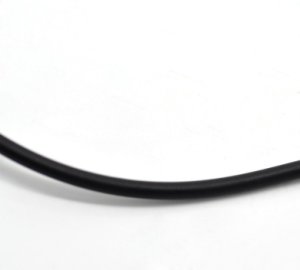 Doreen Box Lovely Black Round Rubber Jewelry Cord 3mm Dia. 10M length (B21010)