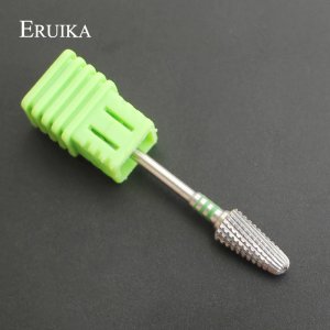 ERUIKA 1pc Tungsten Carbide Nail Drills Bits 3/32 Shark Hand Milling Cutter Electric Manicure Nail Clean Burr Polish Accessory