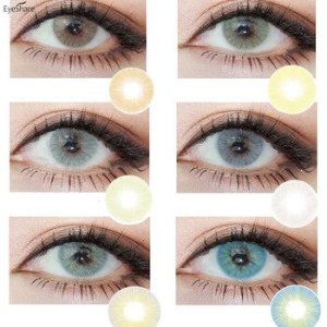 EYESHARE 1 Pair (2pcs) Natural Crystal Color Contact Lens for Eyes Cosmetic Contact Lenses Eye Color