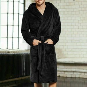 Fashion New Hot Sale Mens Ladies Cotton Terry Towelling Shawl Bathrobe Gown Bath Robe