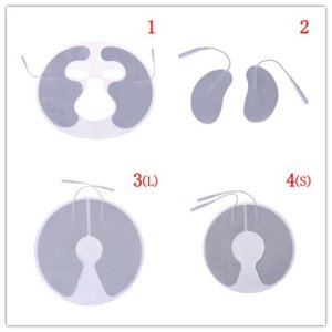 Head Massager/Face Massager Reusable Face Breast Electrode Pads For Electric Tens NEW Digital Therapy Machine 4 Type