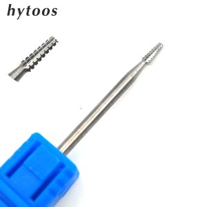 HYTOOS New Tungsten Carbide Nail Drill Bit 3/32 Manicure Bits Drill Accessories Nail Cuticle Clean Burrs Tools