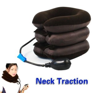 Inflatable Neck Cervical Vertebra Soft Brace Device Unit for Headache Head Back Shoulder Neck Pain Relieve Massager