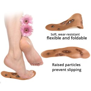 KONGDY 1 Pair Magnet Insole Foot Care Magnetic Therapy insoles Feet Massage Pad Acupressure Massage Cushion Detoxin Slim Insoles