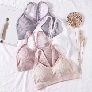 Lace Beauty Back Tube Top Women Removable Padded Bras Female Wrapped Chest Women Summer Bras Intimate