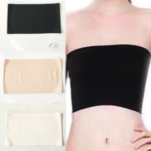 LNRRABC Summer Wear Wrapped Chest 3 Colors Polyester Soft Strapless Lady Non-trace Elasticity Seamless Top Women Crop Top