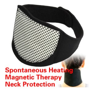 Magnetic Neck Braces Support Tourmaline Belt Magnet Therapy Self-heating Brace Wrap Neck Protect Band Massager Belt Health Care