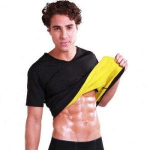 Men's Slimming Shapewear Body Shaper Fat Burning TShirt faja hombre slimming corset Waist Trainer Neoprene Slim T-Shirt