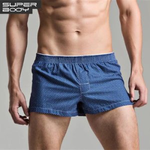 Men's Underwears Boxers Cotton Underpants High Quality Underwear Panties Boxer Shorts Plaid Point Soft Comfortable Lounge Loose