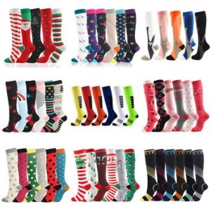 Men Women Compression Socks Fit For Sports Compression Socks For Anti Fatigue Pain Relief Knee Prevent Varicose Veins Socks