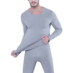 Modal Thermal Long Johns Underwear Set Tops+Pants Women's Men Winter Shaping Body Clothing Solid Color Soft Underwear Y6
