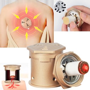 Moxa Moxibustion Box Acupuncture Relaxation Roller Holder Neck Arm Body Acupoint Massage Moxibuting Therapy Portable Device