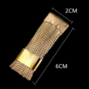 Nail Drill Bits Cleaning Brush Portable Copper Wire Electric Manicure Golden Clean Tool Metal Cutters Dust Brush Polish Manicure