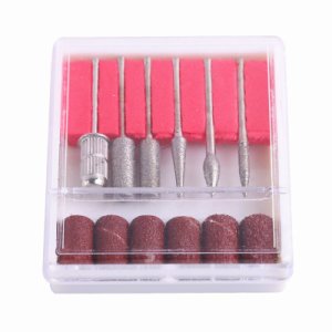 Nail Drill Set Milling Cutter Stainless Steel Manicure Pedicure Clean Bits Electric Machine Art Accessory Nail File Polish 12pcs