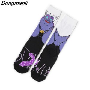 P4263 1 pair Ursula Personalise Men Cotton Socks Clown Famous Horror Movie Socks Unisex Funny Novelty Socks