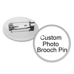 Personalized Photo Custom pictures Brooches Men Women Glass Cabochon Silver plated Backpack Lapel Pin Button Badges Brooch Gift