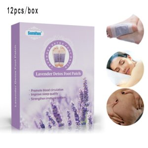 Quality Slimming Patch Health Care 12pcs/lot Lavender Detox Foot Patches Pads Nourishing Repair Foot Patch Improve Sleep