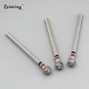 Rolabling 2PCS Electric Nail File Bullet Alloy Nail Drill Bit Milling Cutters Electric Manicure Drill & Accessory Pedicure Tools