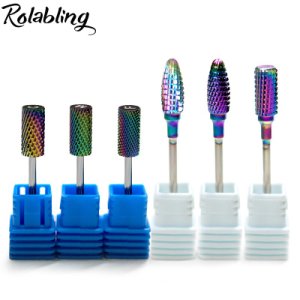 Rolabling 6 Designs Nail Drill Bit Electric Drilling Machine File for Manicure Pedicure Symphony Nail Gel Polish Remover