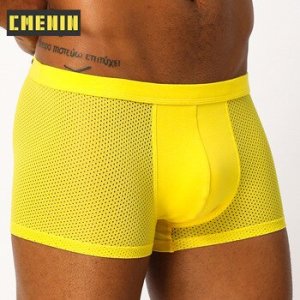 Sexy Men Underwear Boxers Men's Boxers Underwear Cueca Male Panties Mesh Breathable Soft Underpants Lingeries Slip Hombre AD128
