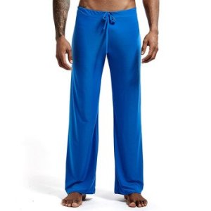 Sleep Bottoms Men's casual trousers soft comfortable Men's Sleep Bottoms Homewear XL pants pajama Lacing loose Lounge clothing