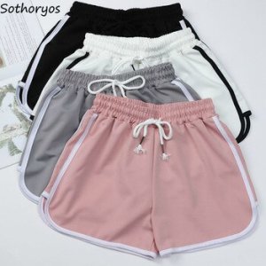 Sleep Bottoms Women Drawstring Striped Chic Daily Outwear Pajama Pants Summer Shorts Bodybuilding Breathable Female Casual Slim
