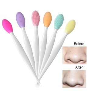 Soft Handheld Silicone Face Care Clean Brush Exfoliator Blackhead Removal Facial Cleansing Massager Face Clean Brush Makeup Tool