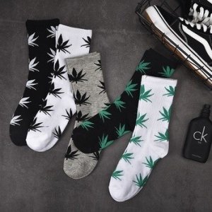Spring and autumn casual long paragraph weed boat socks Fashion comfortable high quality cotton socks leaf maple leaves