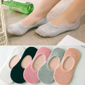 Spring Woman Boat Socks Candy Color Silica Gel Non-slip Solid Color Woman Socks girl boy slipper casual hosiery 1pair=2pcs ws109