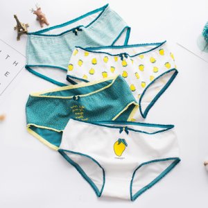 Summer women's panties cotton briefs mango print girls underwear ladies panty female sex lingerie underpants intimates 2020