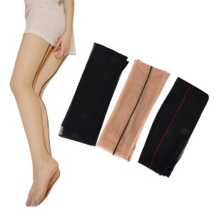 Women Back Seam Sexy Stockings Female Black Skin Thigh High Stocking Ultra Thin Transparent Pantyhose