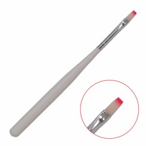WUF 1 PC Professional Nails Brush White Wood Handle Builder UV Gel Drawing Painting Brush Pen For Nails 03