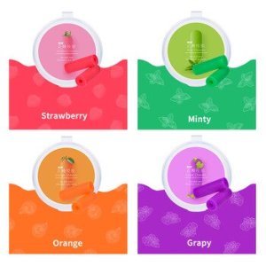 Y-Kelin Orthodontic chewies 5 color pack Silicone teeth stick bite fruit-flavoured aligner chewie boxes 10 pcs