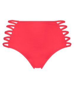 Hunkemöller - Hunkemoller sunset dream bikinitrusse med høj talje rød